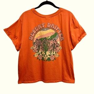 XL Vibes N’ Desert Drifter Distressed Graphic Tee